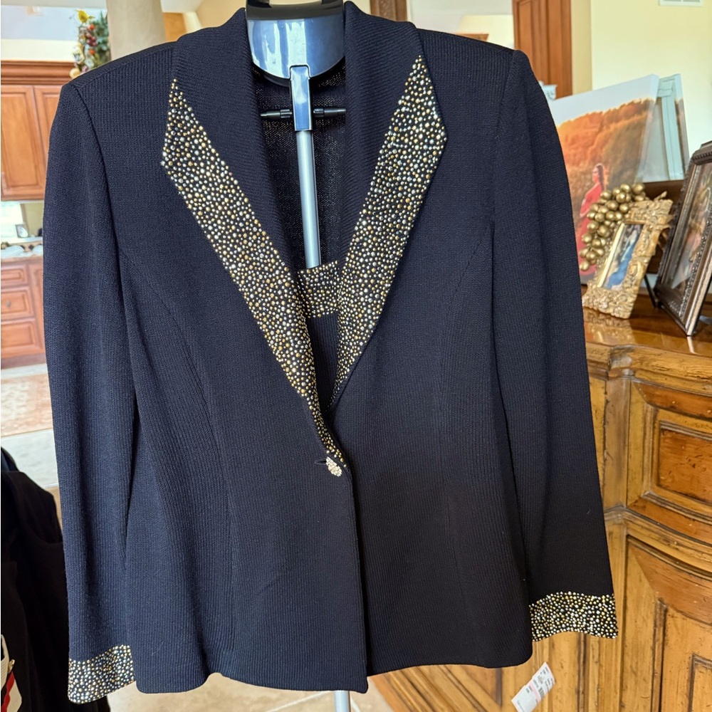 Saint John,  Rich Black “Evening” Jacket
Worn once, perfect condition size 8
